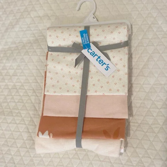 Carter's Cotton Flannel Receiving Blankets - Picture 1 of 2